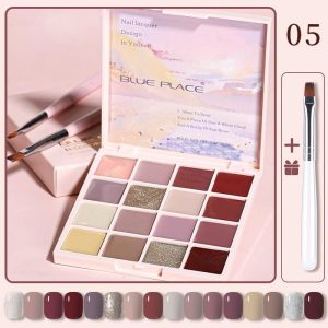 16 Colors in 1 Solid Cream Painting Gel Polish Palette -05