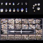 Luxury Swarovski Crystals- Silver Aurora Shine