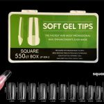 Soft Gel Tips - Square Nails box 550pcs