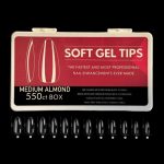 Soft Gel Tips - Medium Almond Nails box 550pcs