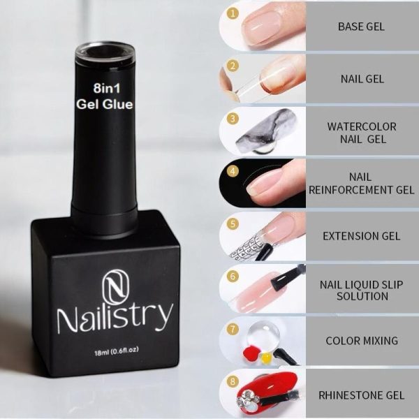 Nailistry 8in1 Gel X Glue Multi purpose gel