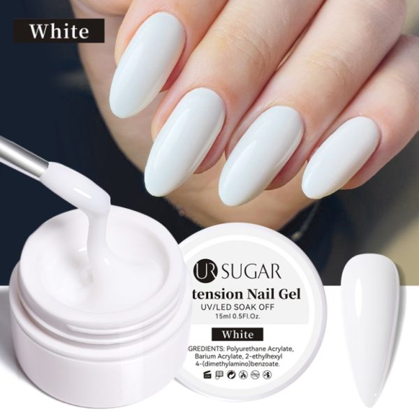 UR SUGAR 15ml Nail Hard Jelly Extension Gel - White