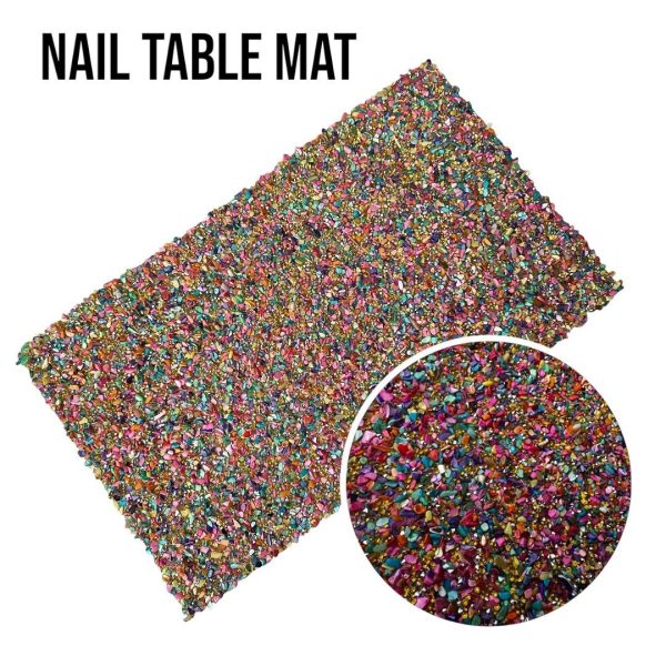 Nail Table Mat - Rainbow