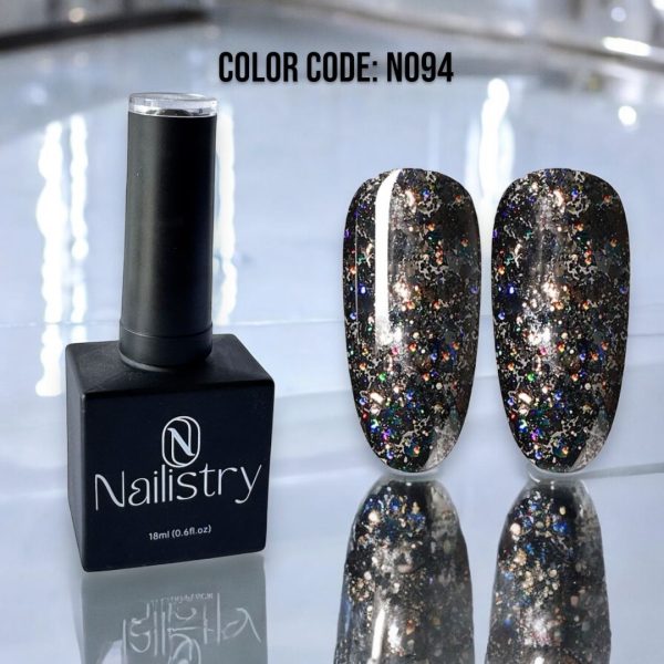 Nailistry Gel polish N094 Chunky glitter