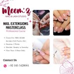 Nail Extensions Masterclass by Meemz Nail and Last Studio MeemzNailArt.com Rawalpindi Pakistan