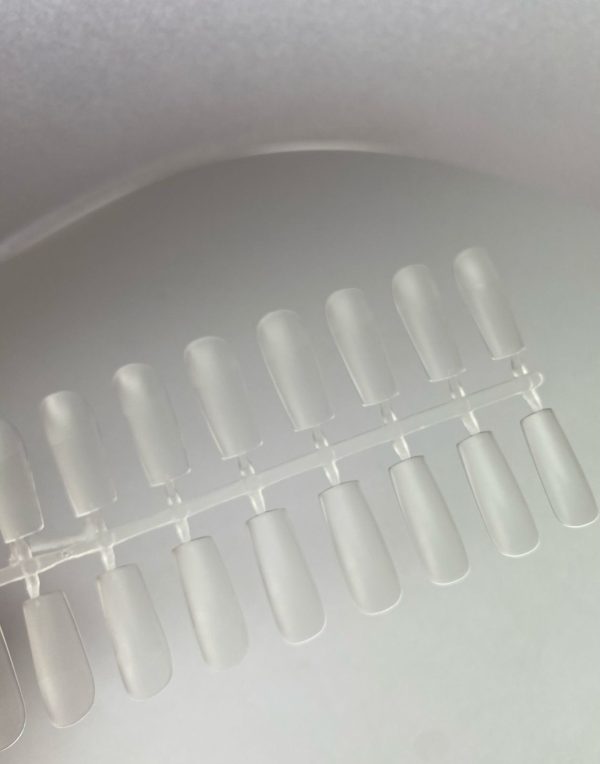 Nailistry medium square full buffed nail soft gel tips 240pcs for gel-x