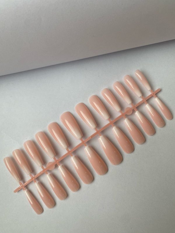 long coffin ombre nails 240pcs