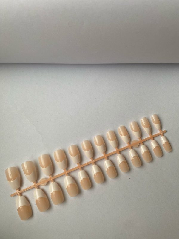 medium coffin eound french nails 240pcs