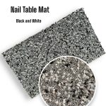 nail table mat (Black and White)