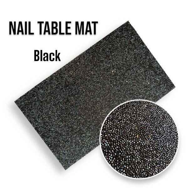 nail table mat (black)
