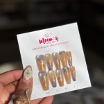 Meemz Press On Nails- Nude blue Ombre