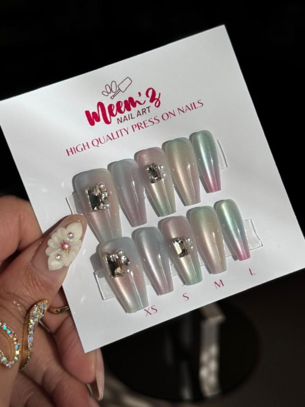 Meemz Press On Nails- Pastel Ombre