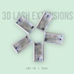 3D lash extension pair of 5 trays