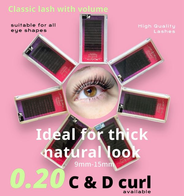 0.20 C Eye Lash Extension Tray Set 9mm-15mm