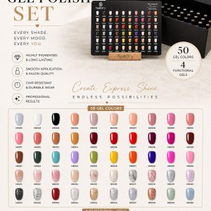 Nailistry Gel Polish Set 50+4pcs – 18ml