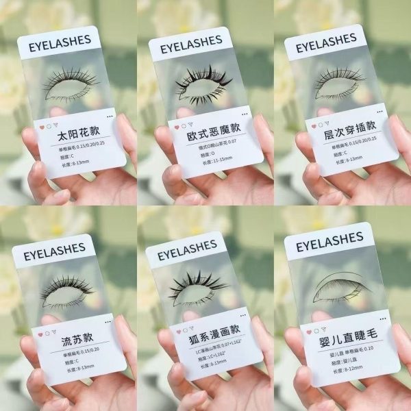 Eye Lash Flash Card Lash style lash display lash shape card - Image 5