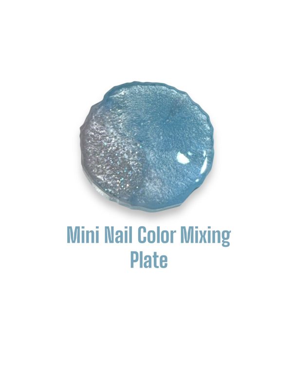 Nail colour mixing plate
