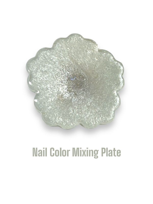 Nail colour mixing plate