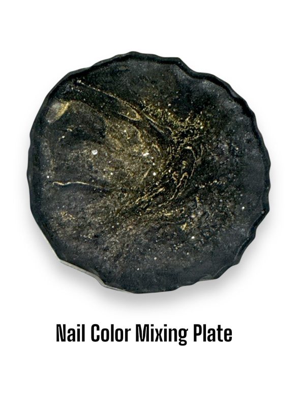 Nail colour mixing plate
