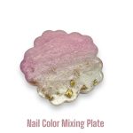 Nail colour mixing plate