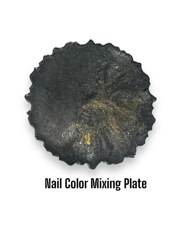 Nail colour mixing plate