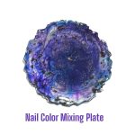 Nail colour mixing plate