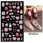 5D nail sticker K214