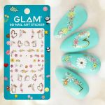 9D Glam nail art sticker