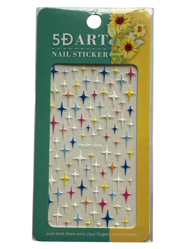5D art nail sticker GLAM-014