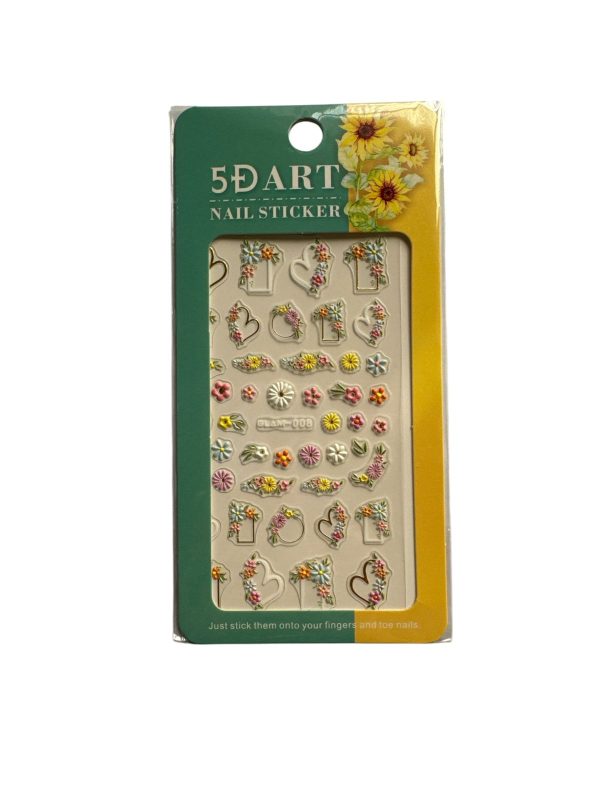 5D art nail sticker GLAM-008