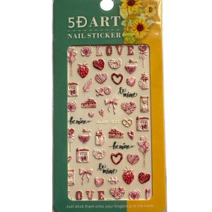 5D art nail sticker GLAM-031