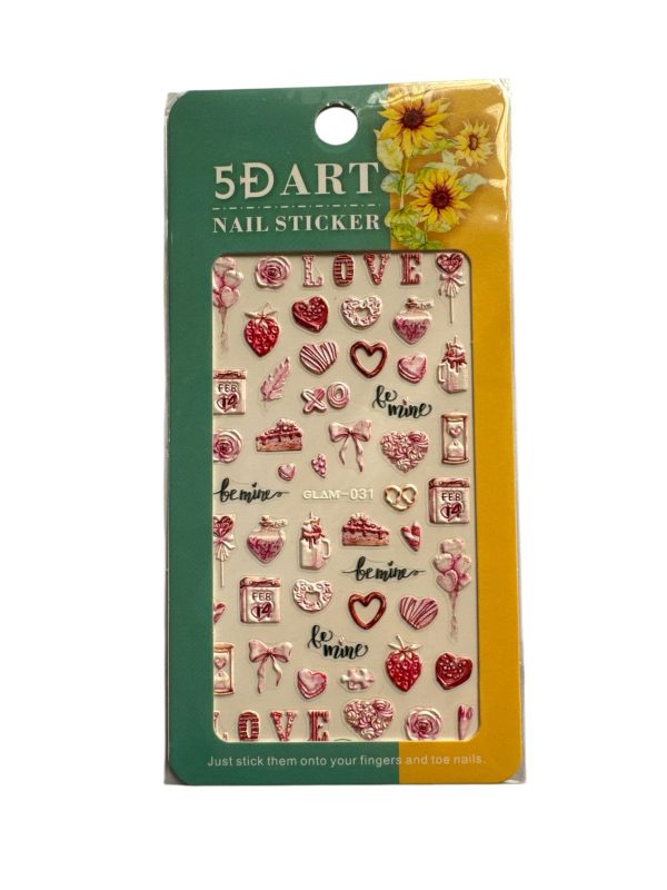 5D art nail sticker GLAM-031