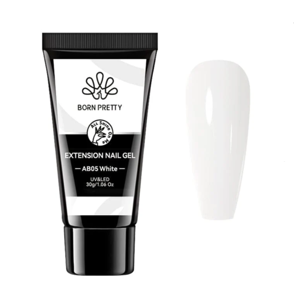 Born Pretty Nail Extension Gel Polygel 30ml - AB05 white