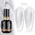 BORN PRETTY PRO Sea Blue Crystal Cat Magnetic Gel Nail Polish 15ml - T030