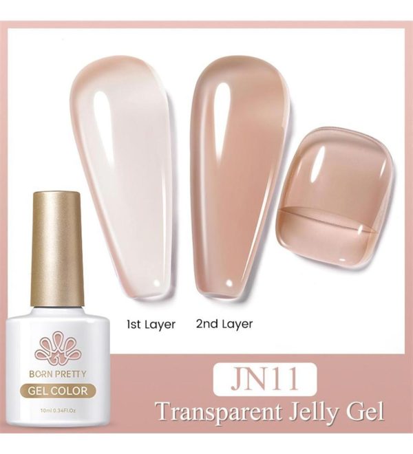 Born Pretty Transparent Jelly Gel Polish 10ml - JN11