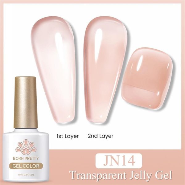 Born Pretty Transparent Jelly Gel Polish 10ml - JN14