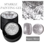 Born Pretty Sparkle Painting Gel 5ml - super silver