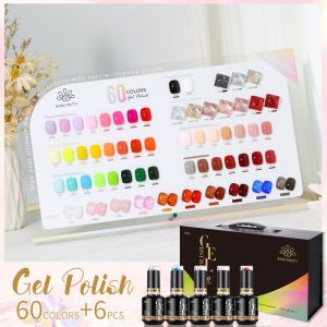 BORN PRETTY PRO 15ml 60+6 Gel Polish Set with Color Card