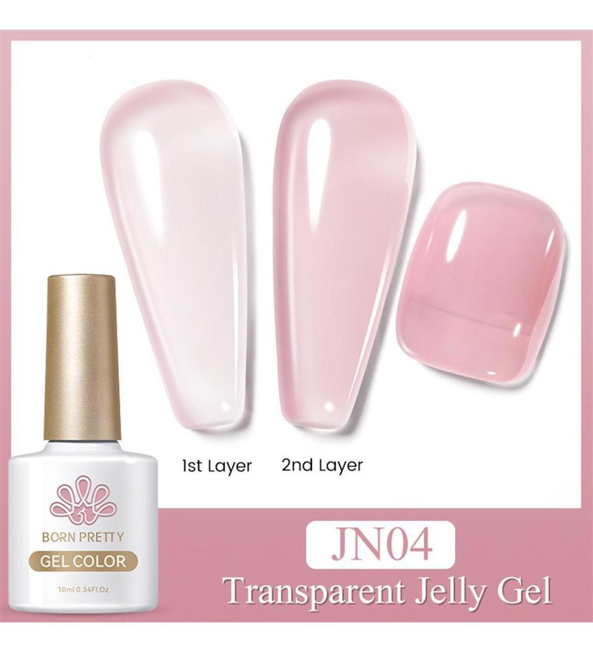 Born Pretty Transparent Jelly Gel Polish 10ml - JN04