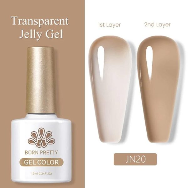Born Pretty Transparent jelly gel polish 10ml - JN20