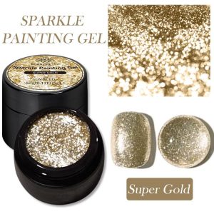 Born Pretty Sparkle Painting Gel 5ml – Super Gold