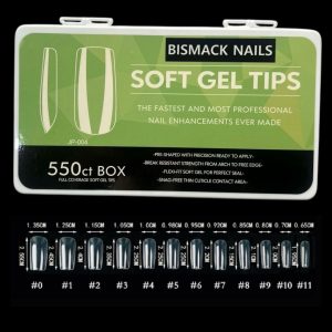 Soft Gel Tips – Medium Square 550pcs Nails box