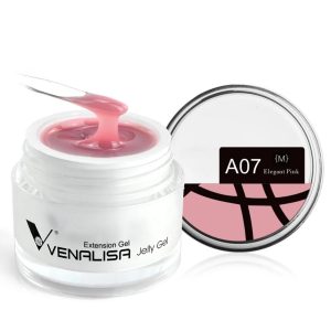Venalisa Hard Jelly Extension gel 15ml Elegant Pink A07 Builder gel