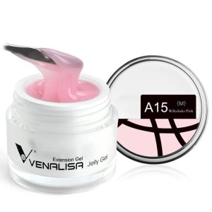 Venalisa Hard Jelly Extension gel 15ml MilkShake Pink A15 Builder gel
