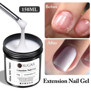 UR SUGAR EXTENTION NAIL GEL BUILDER GEL 150g – Milky White