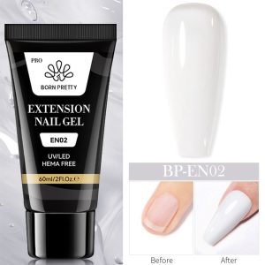BORN PRETTY PRO 60ml HEMA Free Nail Extension Gel in Tube Polygel – EN02
