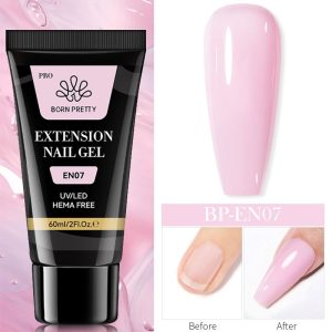 BORN PRETTY PRO 60ml HEMA Free Nail Extension Gel in Tube Polygel – EN07