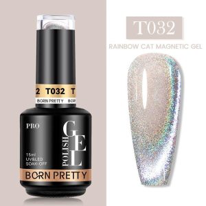 BORN PRETTY PRO RAINBOW Cat Magnetic Gel Nail Polish 15ml – T032
