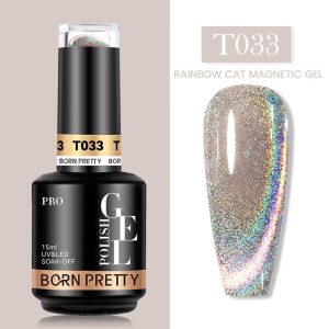 BORN PRETTY PRO RAINBOW Cat Magnetic Gel Nail Polish 15ml – T033