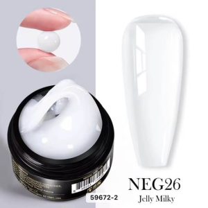 BP 15ml Jelly Translucent Non Sticky Gel Sculpting Gel for 3D Flowers and art – Milky white